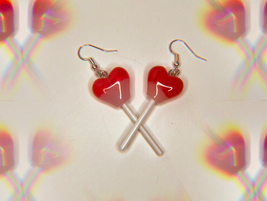 Heart Lollipop Earrings