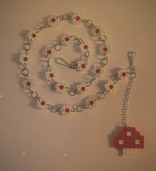 Flower Belt Chain w/ Red Mushroom